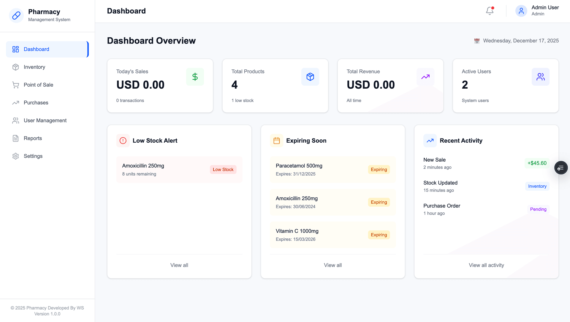 Pharmacy Management System